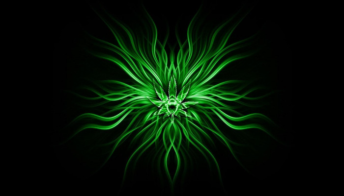 Abstract Weed Wallpaper