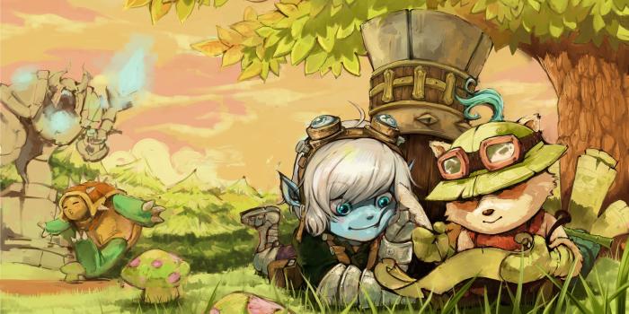 3200x1800 Teemo Wallpaper, Paint - League Of Legends Teemo And Tristana