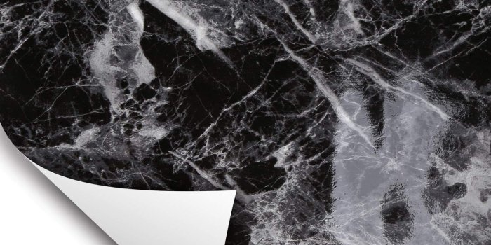 1500x1500 Wallstickery Marble Paper for Counter top Black Gray Granite Wallpaper  Gloss Self Adhesive Sticky Faux Stone Wall Stickers Removable Peel Stick