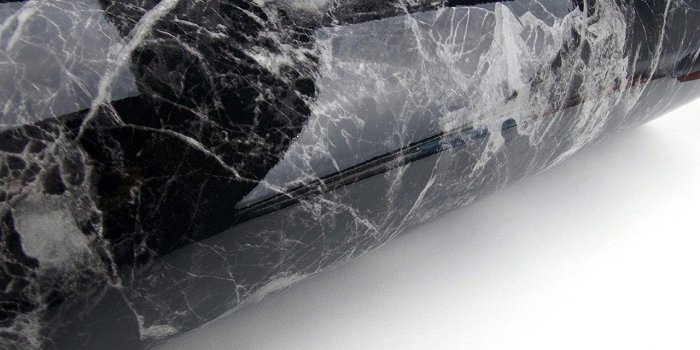 1280x851 Granite Marble Self Adhesive Peel and Stick Mural Contact Wallpaper (Black)  61cm X 2M (24