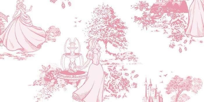 1500x1500 GRAHAM & BROWN DISNEY PRINCESS TOILE PINK CHILDRENS KIDS GIRLS WALLPAPER  70-233 by Graham & Brown