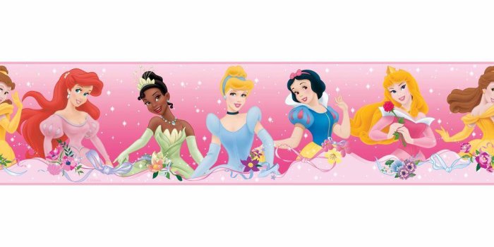 1000x1000 Disney Princess Dream From the Heart Peel and Stick Wallpaper Border