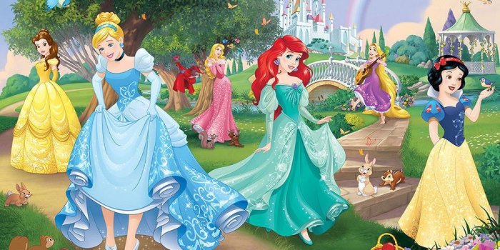 1000x1000 Details about OFFICIAL DISNEY PRINCESS WALL MURAL 2.44m x 3.05m DESIGNER  WALPLAPER WALLTASTIC