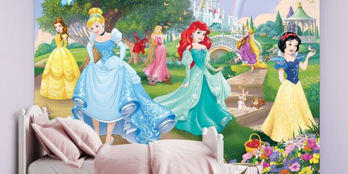 1200x1200 Details about DISNEY PRINCESS WALL MURAL KIDS GIRLS ROOM FEATURE WALL DECOR  2.44m x 3.05m