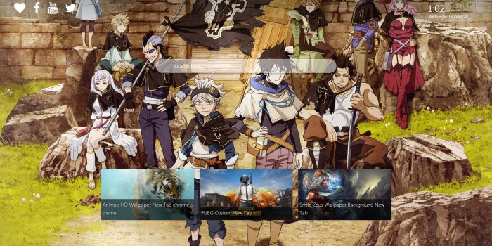1919x970 Black Clover Wallpaper New Tab - New Tabsy