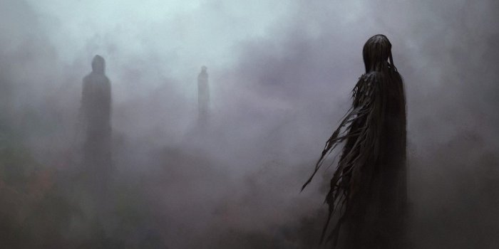 1332x850 Wallpaper Fog, Figure, Harry Potter, Art, Art, Harry Potter