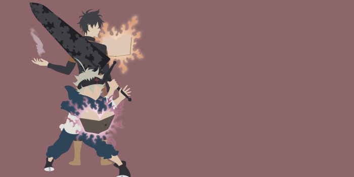 3840x2160 Asta Yuno Minimalist Black Clover 4K #2788