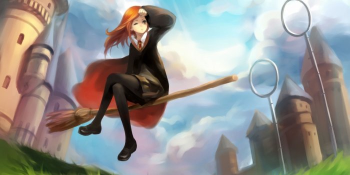 2000x1414 harry potter quidditch soft shading ginny weasley fan art hogwarts