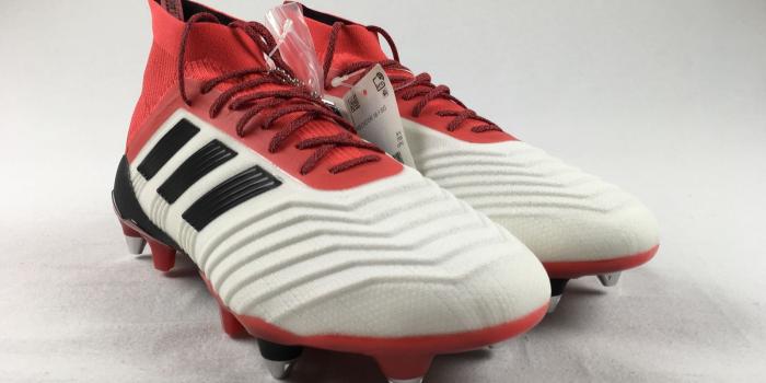 1600x1200 NEW adidas Predator 18.1 SG - Red/White Cleats (Men's Multiple Sizes