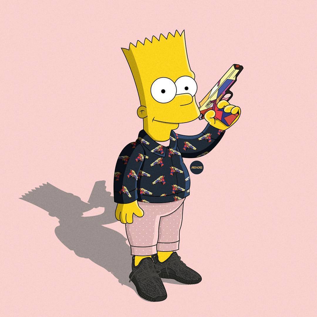 1080x1080 Hood Bart Simpson Supreme Wallpapers - Top Free Hood Bart Simpson