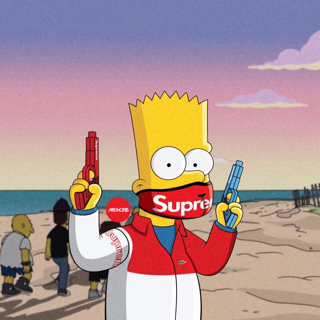 1080x1080 Hood Bart Simpson Supreme Wallpapers - Top Free Hood Bart Simpson