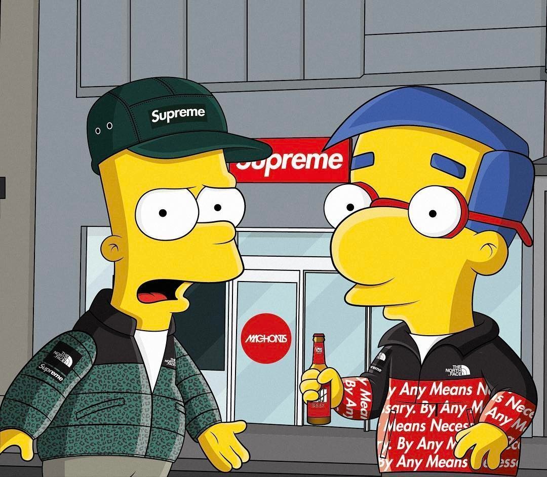 1080x942 Hood Bart Simpson Supreme Wallpapers - Top Free Hood Bart Simpson