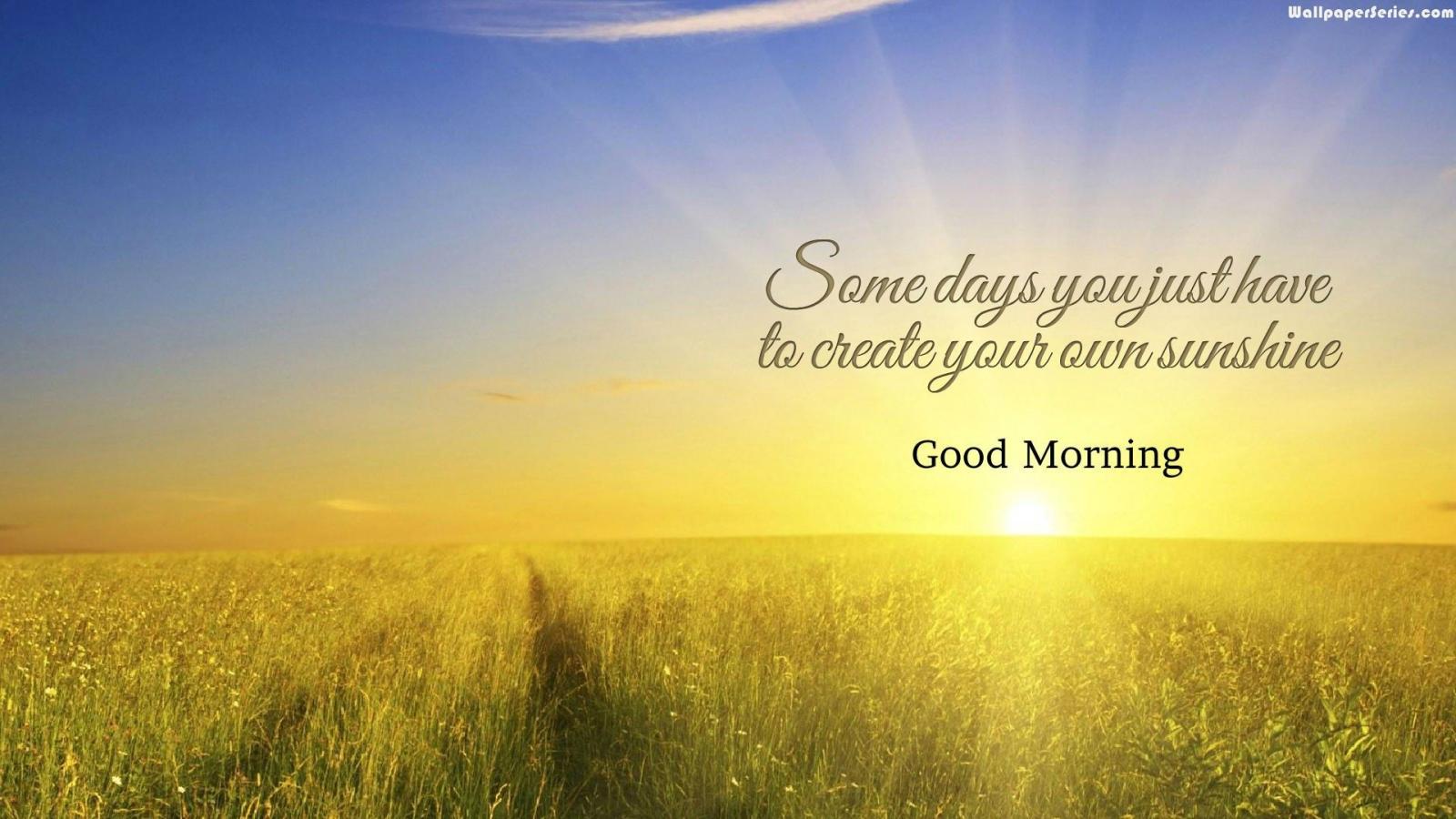 1920x1080 Sunshine Good Morning Quotes Wallpaper 05859 - Baltana