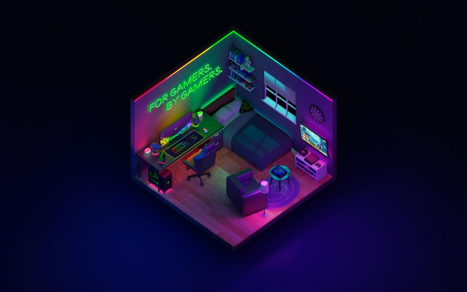 2560x1600 Wallpaper of Technology, Razer, Room background & HD image