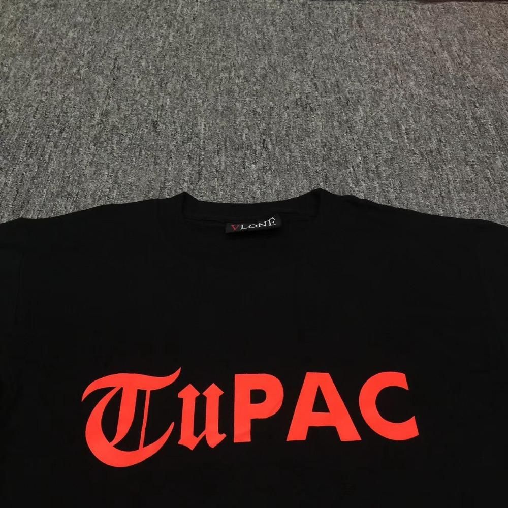 1000x1000 2018 new High quality Hip-hop kanye west 2PAC VLONE T Shirt Men Women Big V  Shirt Hip Hop Vlone Powamekka Print Brand Clothing Tupac Tee