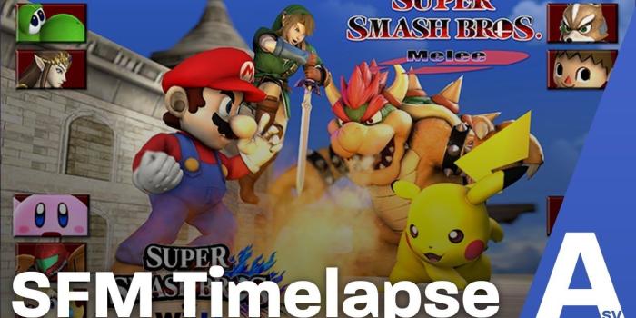 1280x720 SFM Wallpaper Timelapse - Super Smash Bros. Wii U/Melee