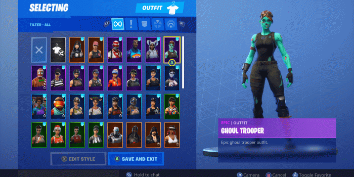1600x900 Fortnite Account Ghoul Trooper Black Knight Season 1 Stacked