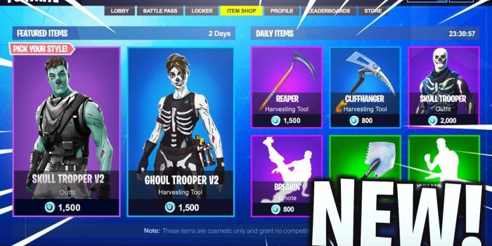 1280x720 *NEW* Skull Trooper and Ghoul Trooper Skins in Fortnite! (UPDATED HOLIDAY  SKINS COMING)