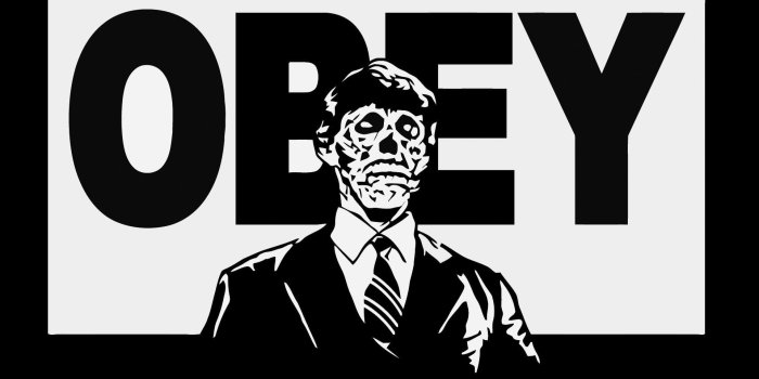 1920x1080 wallpaper obey, skeleton, logo HD : Widescreen : High Definition