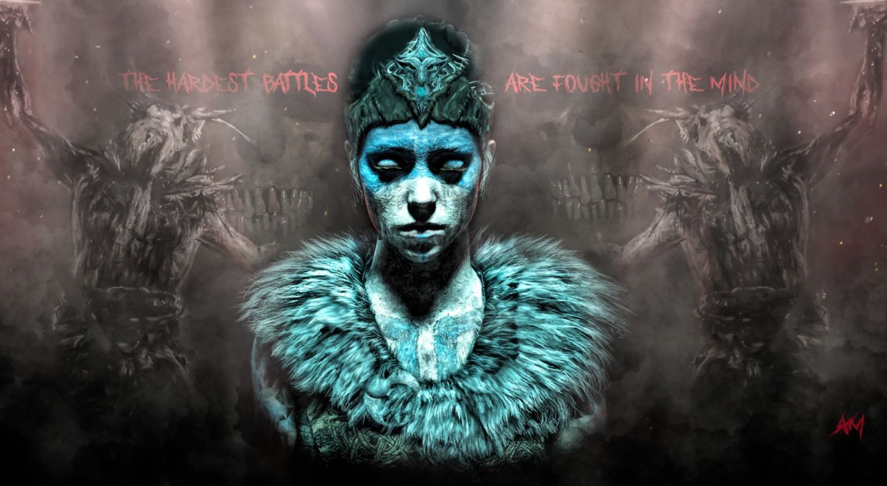 1278x700 HELLBLADE warrior fantasy action fighting dark horror adventure