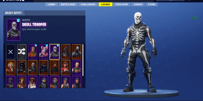 1600x900 Fornite Skull Trooper Skins Desktop Wallpaper | Leaked Fornite Outfits