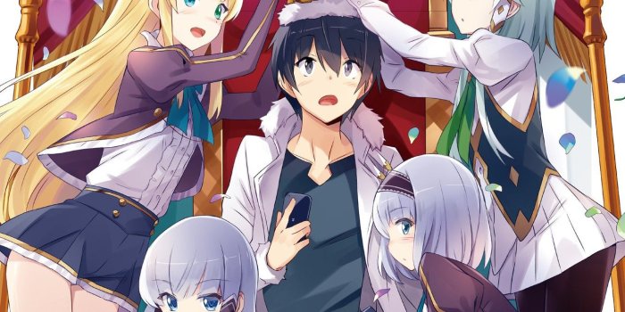 1332x850 Wallpaper girl, anime, crown, boy, king, japanese, smartphone