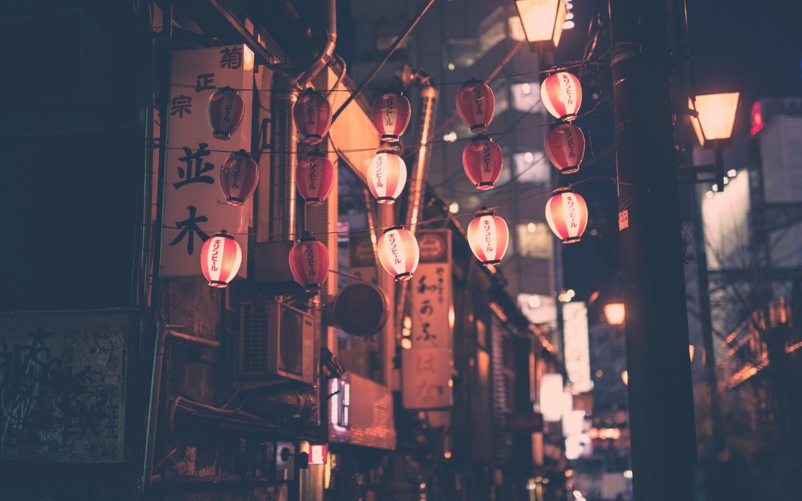 2880x1800 Download 2880x1800 Japan, Lanterns, Street, Culture Wallpapers for
