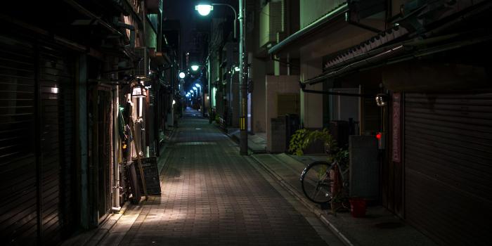 2560x1440 Photos Kyoto Japan Street night time Cities Houses 2560x1440