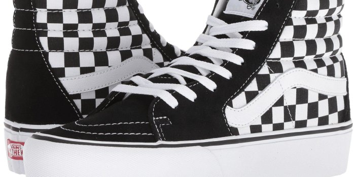 1920x1440 Vans Multicolor Sk8-hi Platform 2.0 (checkerboard/true White) Skate Shoes