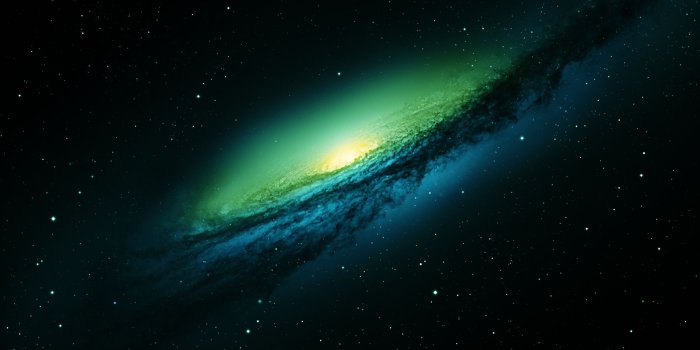 2880x1800 Green Galaxy Wallpapers