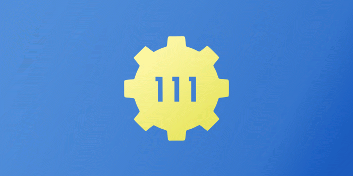 1920x1080 1920x1080] Minimal Vault 111 (Fallout 4) : wallpaper