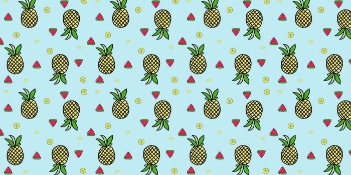 1920x1080 Download wallpaper 1920x1080 pattern, fruit, tropical, pineapple