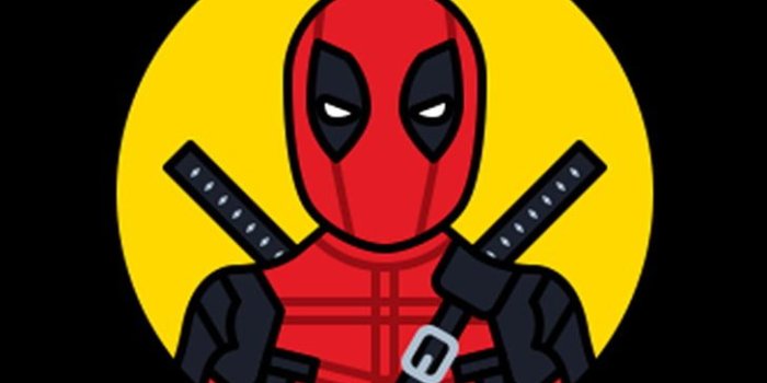 728x1294 HD wallpaper: superhero, Deadpool, black background, communication