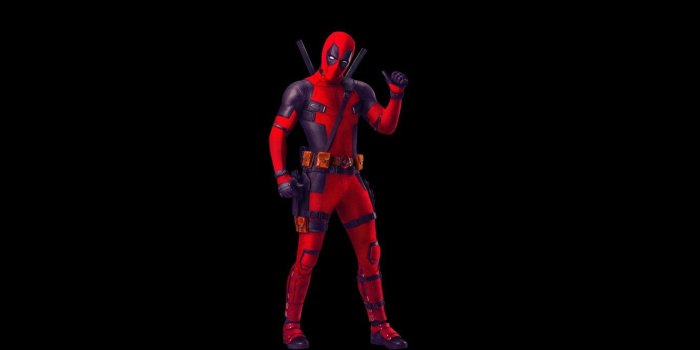1332x850 Wallpaper minimalism, black background, Deadpool images for desktop