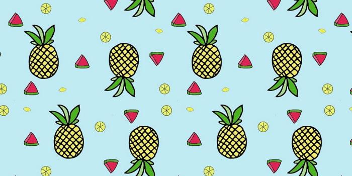 1080x1920 Download wallpaper 1080x1920 pattern, fruit, tropical, pineapple