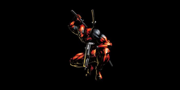 1920x1200 Deadpool Anti-hero Black Background 4K HD wallpaper | 1920x1200