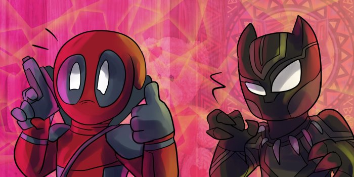 2901x1632 Deadpool Black Panther Marvel Icon Art, HD Superheroes, 4k