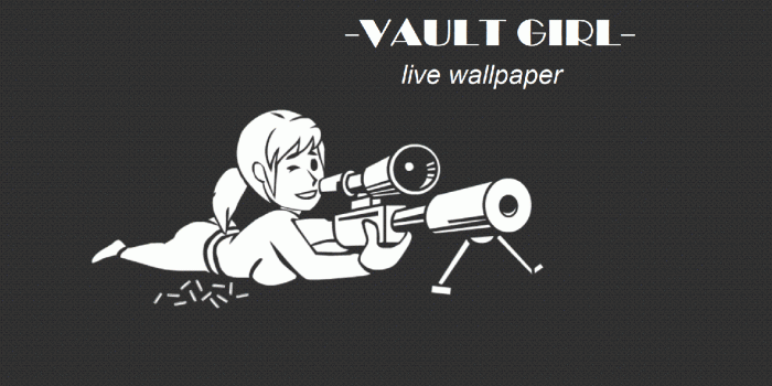 1394x780 Steam Workshop :: FALLOUT VAULT GIRL - Live Wallpaper with sound effect
