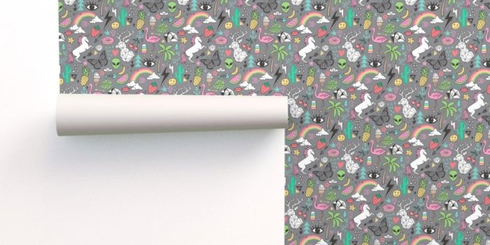 1024x1024 Summer Doodle Geometric Triangle Deer & on Isobar by caja_design