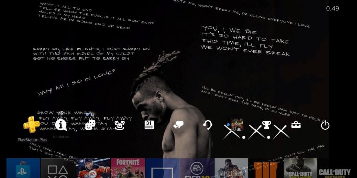 1920x1080 Made ps4 theme from our boy x too. LLJ : XXXTENTACION