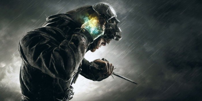 1366x768 Dishonored Corvo Skull Mask - Dishonored 2 Background 1080p