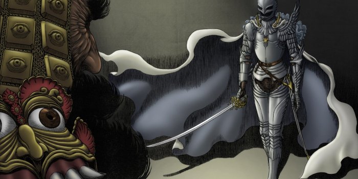 1910x1400 Silver knight and monster wallpaper, Kentaro Miura, Berserk