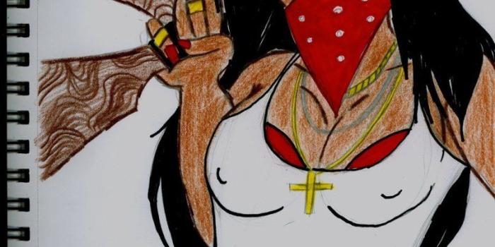 806x1026 gangster girl wallpaper | Wallpapersimages.org