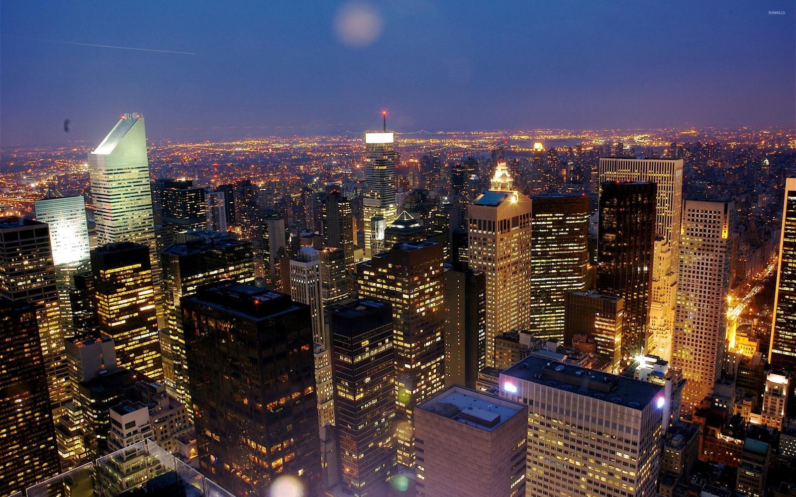 2880x1800 City view from the apartment wallpaper - World wallpapers - #54238