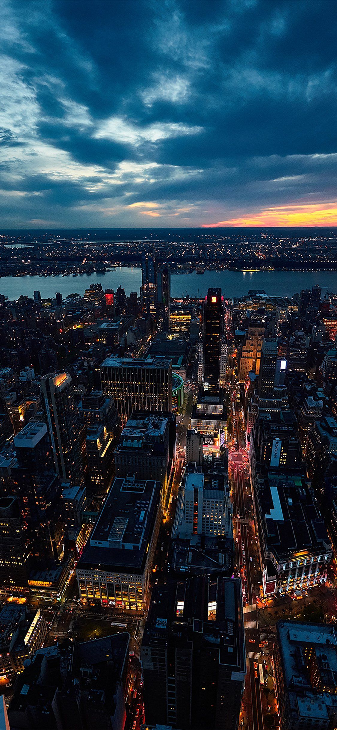 1125x2436 iPhoneXpapers.com | iPhone X wallpaper | ne52-city-view-sunset-river