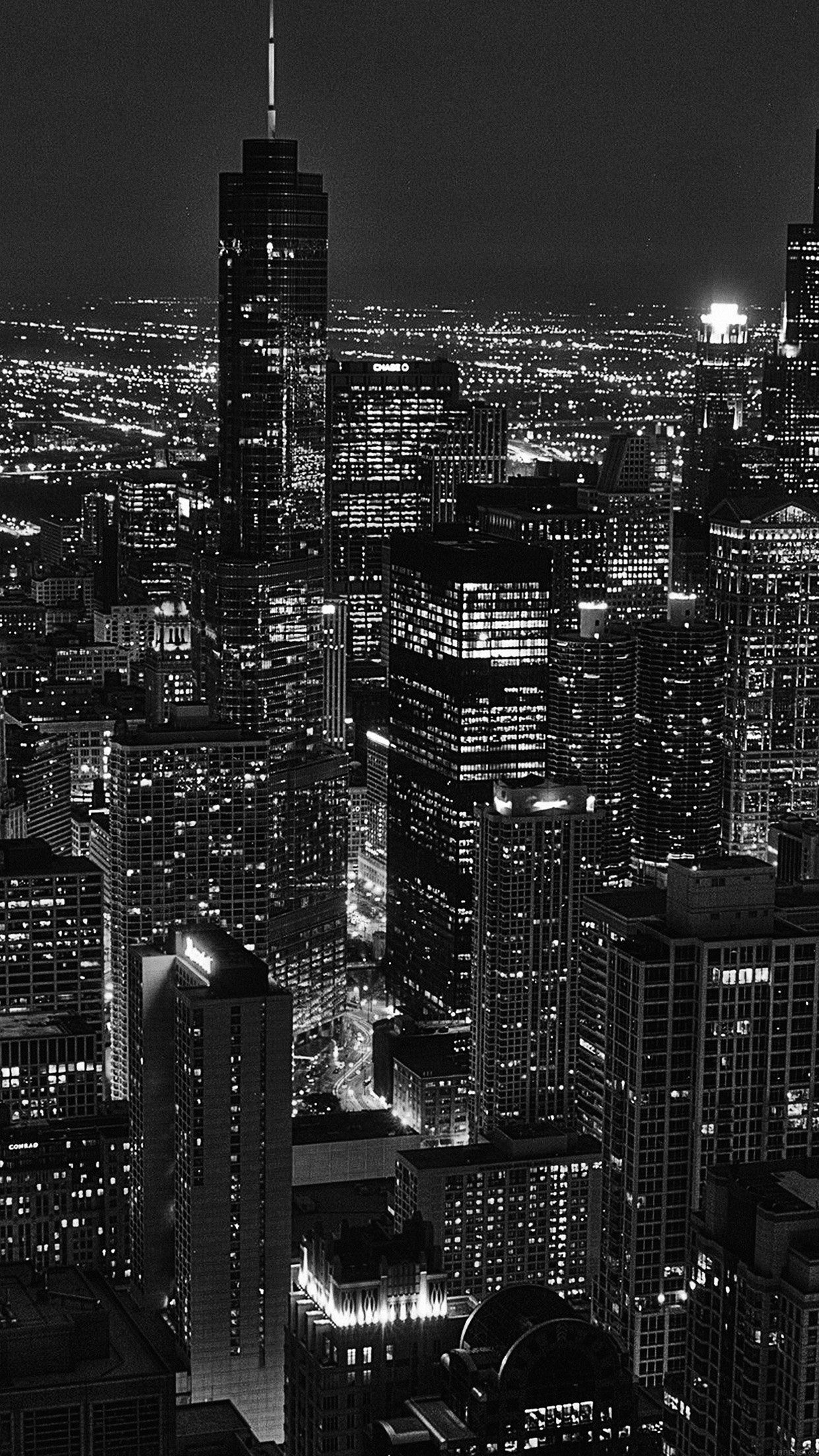 1242x2208 iPhonepapers.com | iPhone wallpaper | ml84-city-view-night-dark-bw