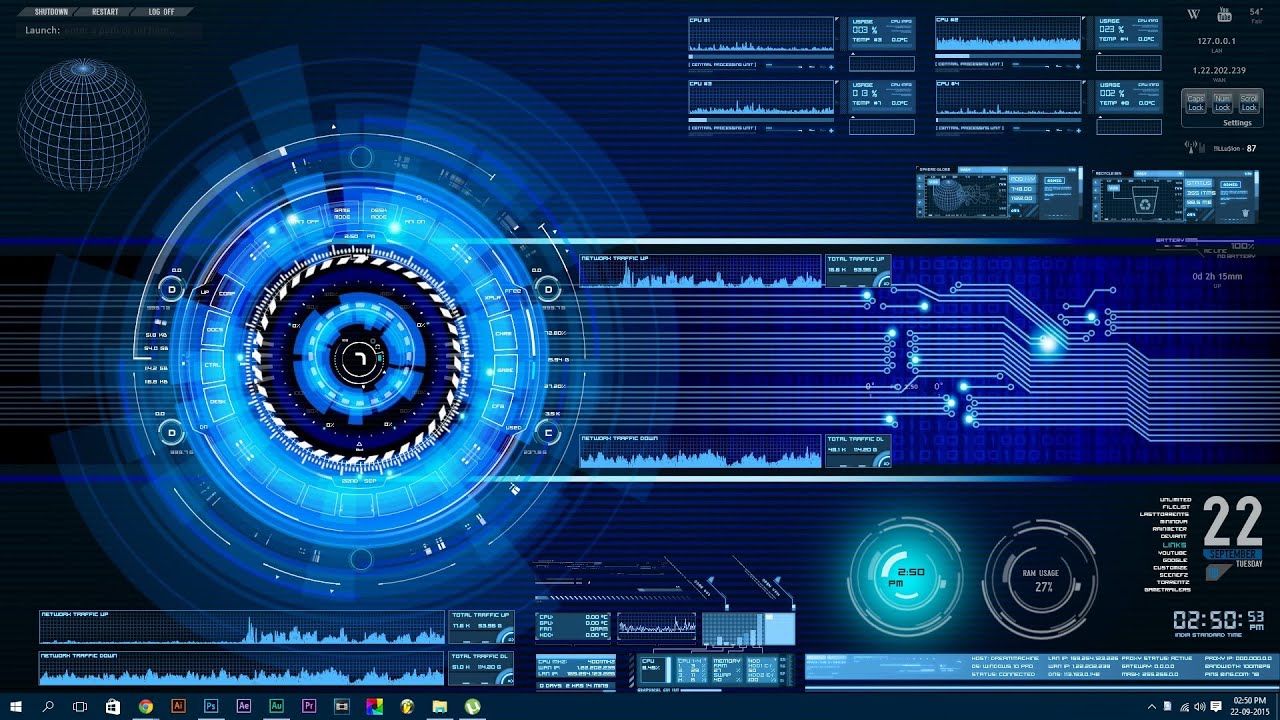 1280x720 How to customize desktop in Windows 10 with Rainmeter