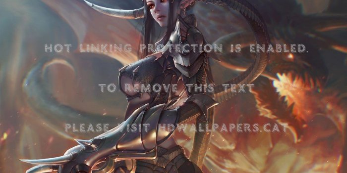 1200x1129 shyvana devil abstract silver knight fire