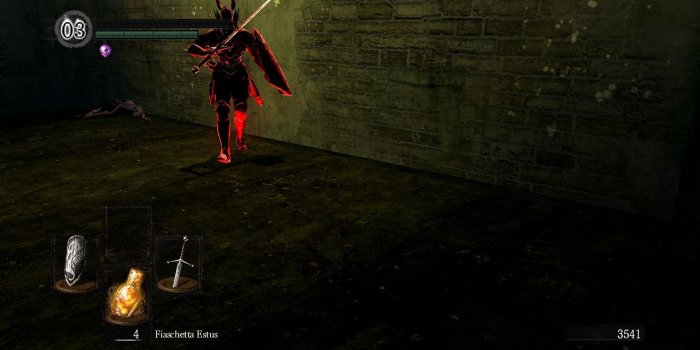 1920x1080 Dark Souls cheater: Endowarth (Level 13 with full Silver Knight set