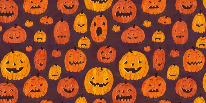 1680x1050 Halloween Pumpkins Pattern ❤ 4K HD Desktop Wallpaper for 4K Ultra